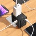 Мережевий зарядний пристрій Hoco AC32 2 USB/ 3 Type-C PD 45W black