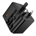 Мережевий зарядний пристрій Hoco AC31 USB/ 2 Type-C PD 25W black