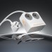 Мережевий зарядний пристрій подовжувач Hoco AC28 USB/ 3 Type-C PD 45W 2 розетки 2m white