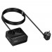 Мережевий зарядний пристрій подовжувач Hoco AC27 USB/ 2 Type-C PD 30W 2 розетки 2m black