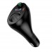 Автомобильное зарядное устройство Hoco E88 2 Type-C 35W c дисплеем и FM-модулятором black