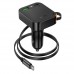 Автомобильное зарядное устройство Hoco NZ18 USB/ Type-C PD 65W с кабелем Type-C black