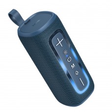 Портативна Bluetooth колонка Hoco HC36 з LED підсвічуванням navy blue