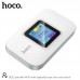 Портативний бездротовий Wi-Fi роутер Hoco DQ12 з дисплеєм white