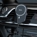 Автодержатель Hoco CA90 магнитный с беспроводной зарядкой 15W black