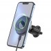 Автодержатель Borofone BH202 магнитный с беспроводной зарядкой 15W metal gray