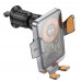 Автодержатель Hoco HW7 с беспроводной зарядкой 15W metal gray