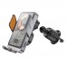 Автодержатель Hoco HW7 с беспроводной зарядкой 15W metal gray