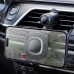 Автотримач Hoco HW30 магнітний з бездротовою зарядкою 15W black metal gray