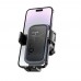 Автодержатель Hoco H78 black metal grey