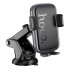 Автодержатель Hoco H79 black metal grey