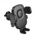 Автодержатель Hoco H75 black metal gray