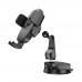 Автодержатель Hoco H76 black metal gray