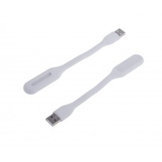 USB LED лампочка гнучка 3W, холодне світло біла