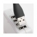 USB LED лампочка гнучка 3W, холодне світло чорна