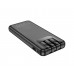 Power bank Hoco J114 10000mAh с дисплеем + кабеля 3в1 Type-C/ Lightning/ MicroUSB black