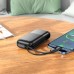 Power bank Borofone BJ62 10000mAh 22.5W+PD20W + кабелі 2в1 Type-C/ Lightning чорний