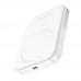 Power bank Borofone BJ51 5000mAh магнітний з функцією бездротової зарядки білий
