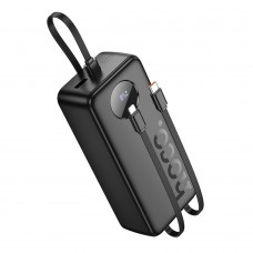 Power bank Hoco J132B 30000mAh 22.5W+ PD 20W + кабелю 3в1 Type-C/ Lightning/ MicroUSB black