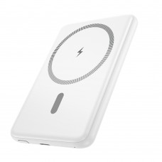 Power bank Hoco J140A 5000mAh PD 20W магнітний з функцією бездротової зарядки white