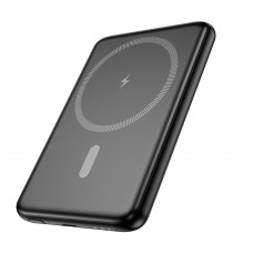 Power bank Hoco J140A 5000mAh PD 20W магнітний з функцією бездротової зарядки black