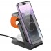 Power bank Hoco J149 3в1 5000mAh магнітний з функцією бездротової зарядки black