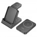 Power bank Hoco J149 3в1 5000mAh магнітний з функцією бездротової зарядки black