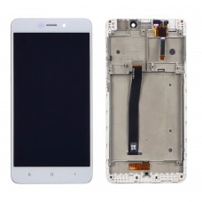 Дисплей  для XIAOMI  Redmi 4A с белым тачскрином и корпусной рамкой