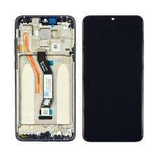 Дисплей  для XIAOMI  Redmi Note 8 Pro с чёрным тачскрином и корпусной рамкой