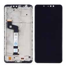 Дисплей  для XIAOMI  Redmi Note 6 Pro с чёрным тачскрином и корпусной рамкой