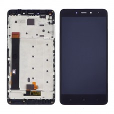 Дисплей  для XIAOMI  Redmi Note 4 с чёрным тачскрином и корпусной рамкой
