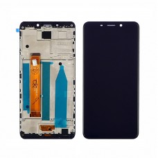 Дисплей для Meizu M6s с чёрным тачскрином и корпусной рамкой