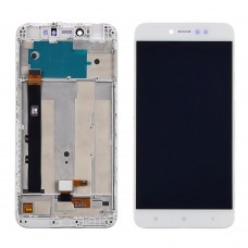 Дисплей для Xiaomi Redmi Note 5A Prime з білим тачскріном і корпусних рамкою