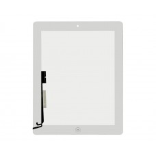 Тачскрин для Apple iPad 4 білий з кнопкою Home
