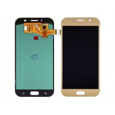 Дисплей для Samsung A720 Galaxy A7 (2017) с золотистым тачскрином
