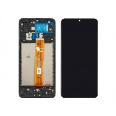 Дисплей для Samsung A022F/ A125F/ A326/ Galaxy A02/ A12/ A32 5G с чёрным тачскрином и корпусной рамкой