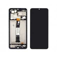 Дисплей для Xiaomi Redmi 12C с чёрным тачскрином и корпусной рамкой