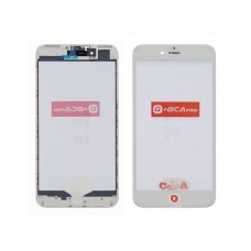 Скло тачскріна з OCA плівкою для Apple iPhone 7 Plus біле з рамкою та сіточкою G+OCA Pro