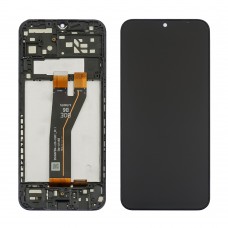 Дисплей для Samsung A146B Galaxy A14 (2023) з чорним тачскрином та корпусною рамкою
