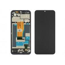 Дисплей для Realme C33 з чорним тачскрином та корпусною рамкою