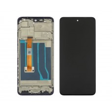 Дисплей для Realme C55 з чорним тачскрином та корпусною рамкою