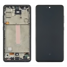 Дисплей для Samsung A525 Galaxy A52 (2020) з чорним тачскрином та сірою корпусною рамкою Original