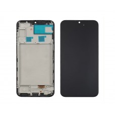 Дисплей для Samsung A245 Galaxy A24 (2023) з чорним тачскрином та корпусною рамкою OLED