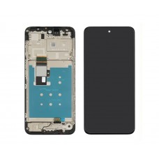 Дисплей для Motorola G13 з чорним тачскрином та корпусною рамкою