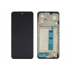 Дисплей для Xiaomi Redmi Note 12 (4G) з чорним тачскрином та корпусною рамкою OLED