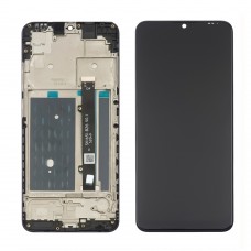 Дисплей для ZTE Blade A51 з чорним тачскрином та корпусною рамкою