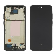 Дисплей для Samsung A356 Galaxy A35 (2024) з чорним тачскрином та синьою корпусною рамкою OLED
