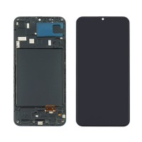 Дисплей для Samsung A205 Galaxy A20 (2019) з чорним тачскрином та корпусною рамкою IPS Дисплей для Samsung A205 Galaxy A20 (2019) з чорним тачскрином та корпусною рамкою IPS